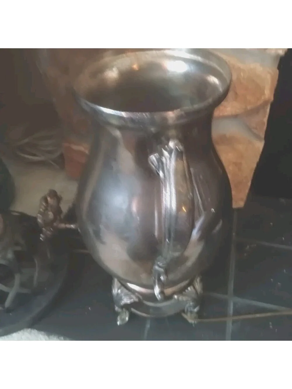 Vintage Silver plated Coffee Tea Urn Decanter Server Samovar Made in Indonesia.